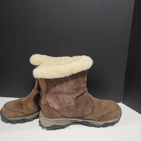 North Face Women's Brown Suede Winter Boots - Picture 14 of 15